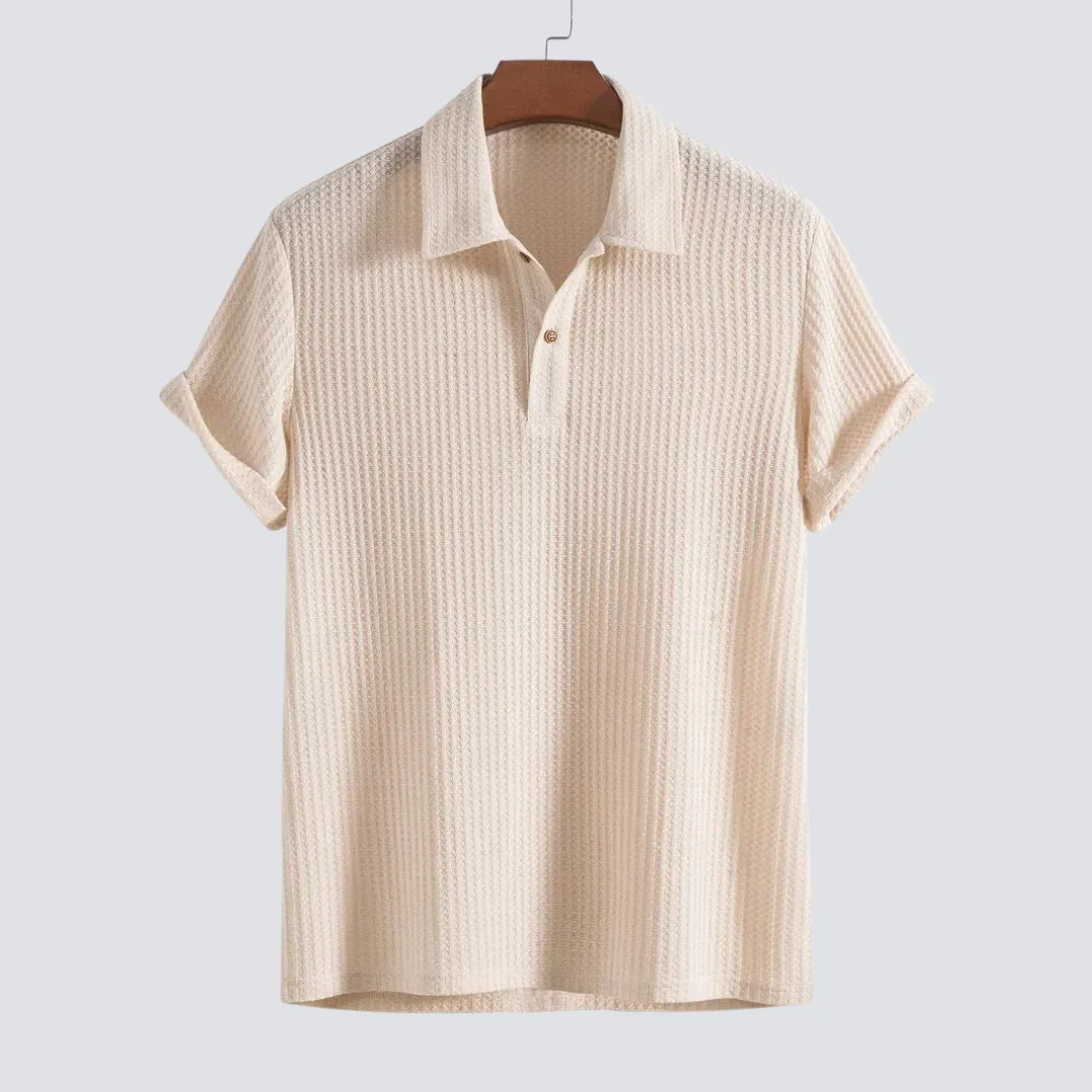 Massimo Waffle Knit Polo