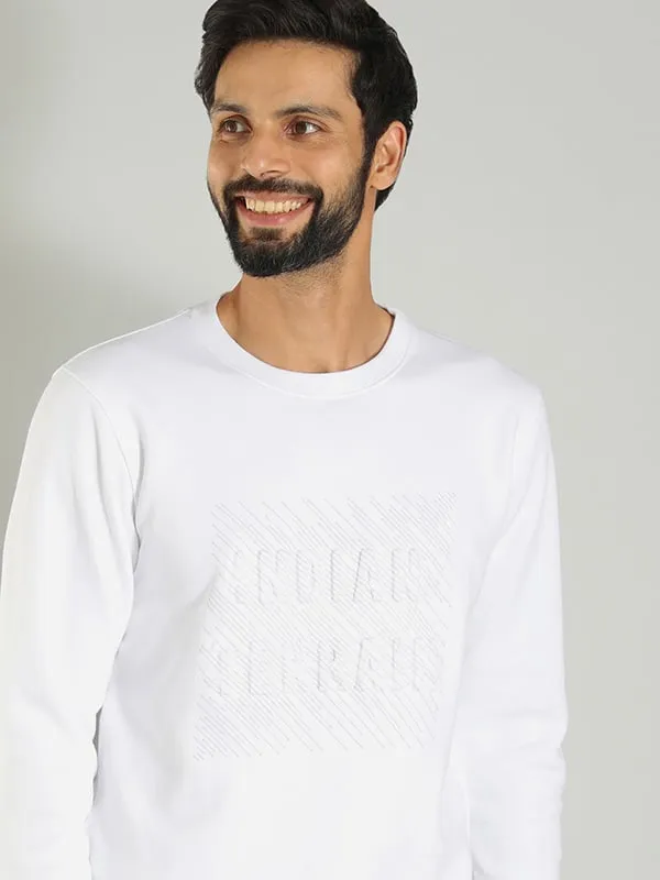 Men Graphic Crew Neck Sweatshirt