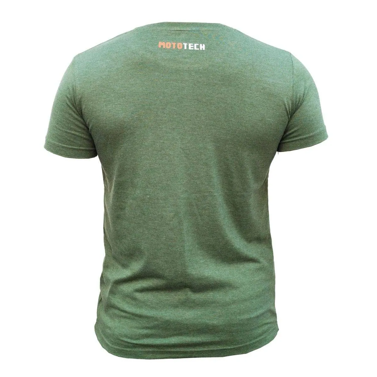 Men's Round Neck T-Shirt - Green Melange