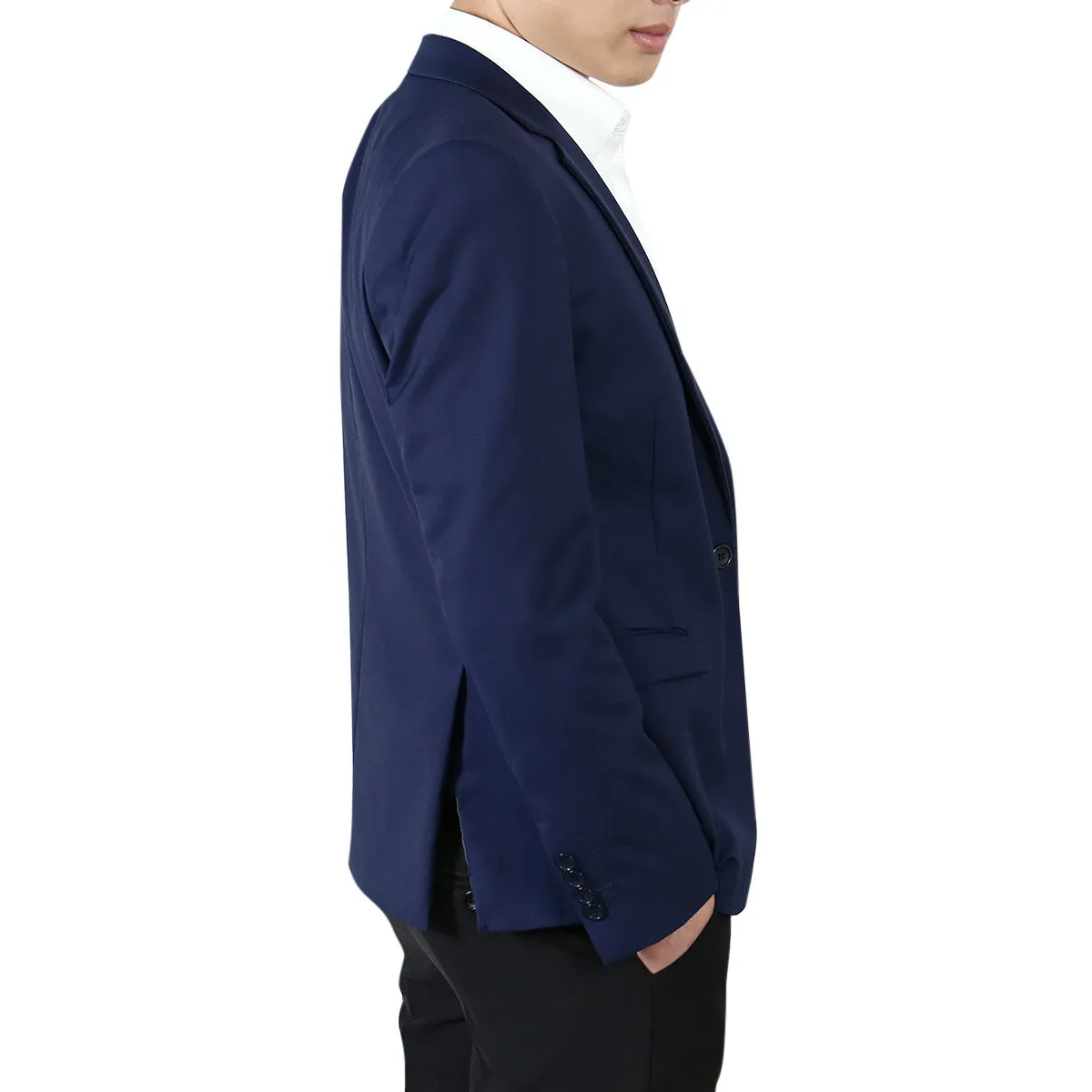 Navy Casual Blazer Slim Fit Business Blazer