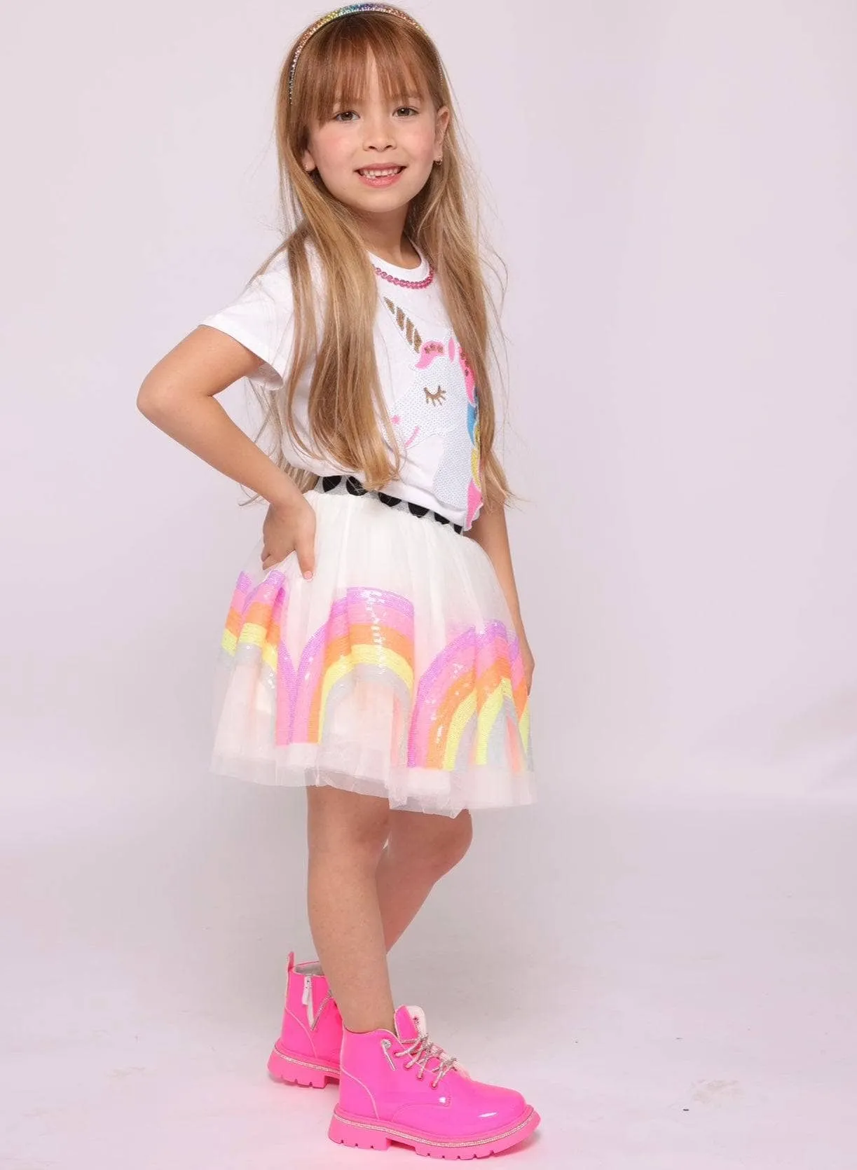 Neon Rainbow Tutu Skirt