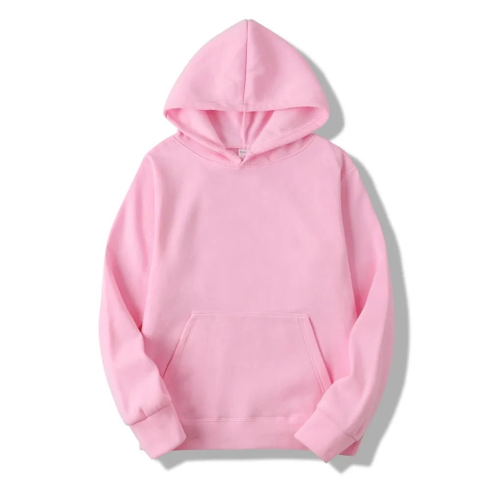 New Casual Pink Black Gray Blue Hoodie Hip Hop Street Wear