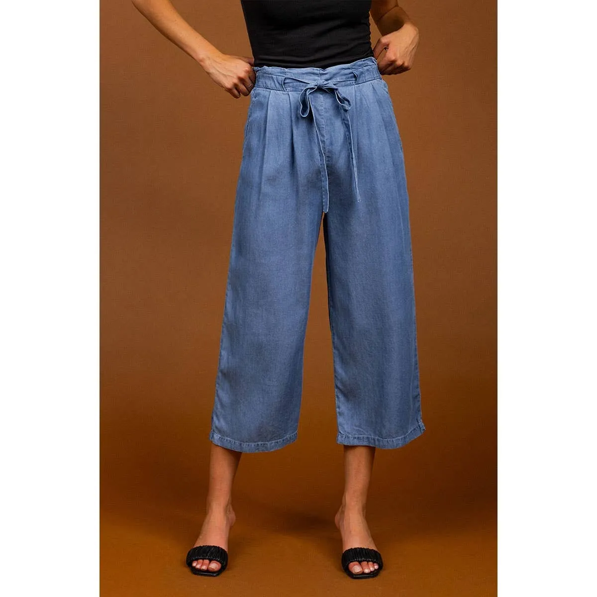 NZ101 - TENCEL Waist Tie Culottes