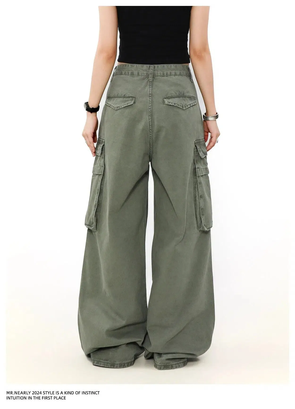 Oversized Flap Pocket Cargo Pants