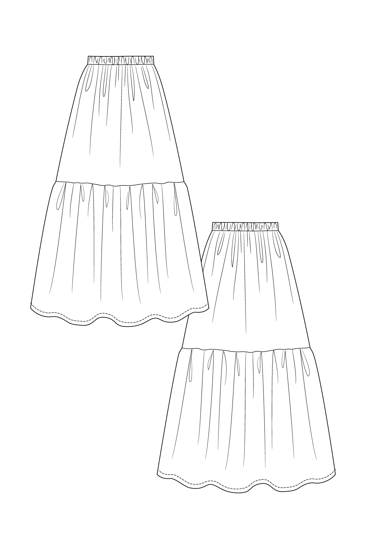 PDF Pattern - Kerttu Knot Dress & Skirt | Named Clothing