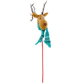 Plush Reindeer Head Pick: Blue