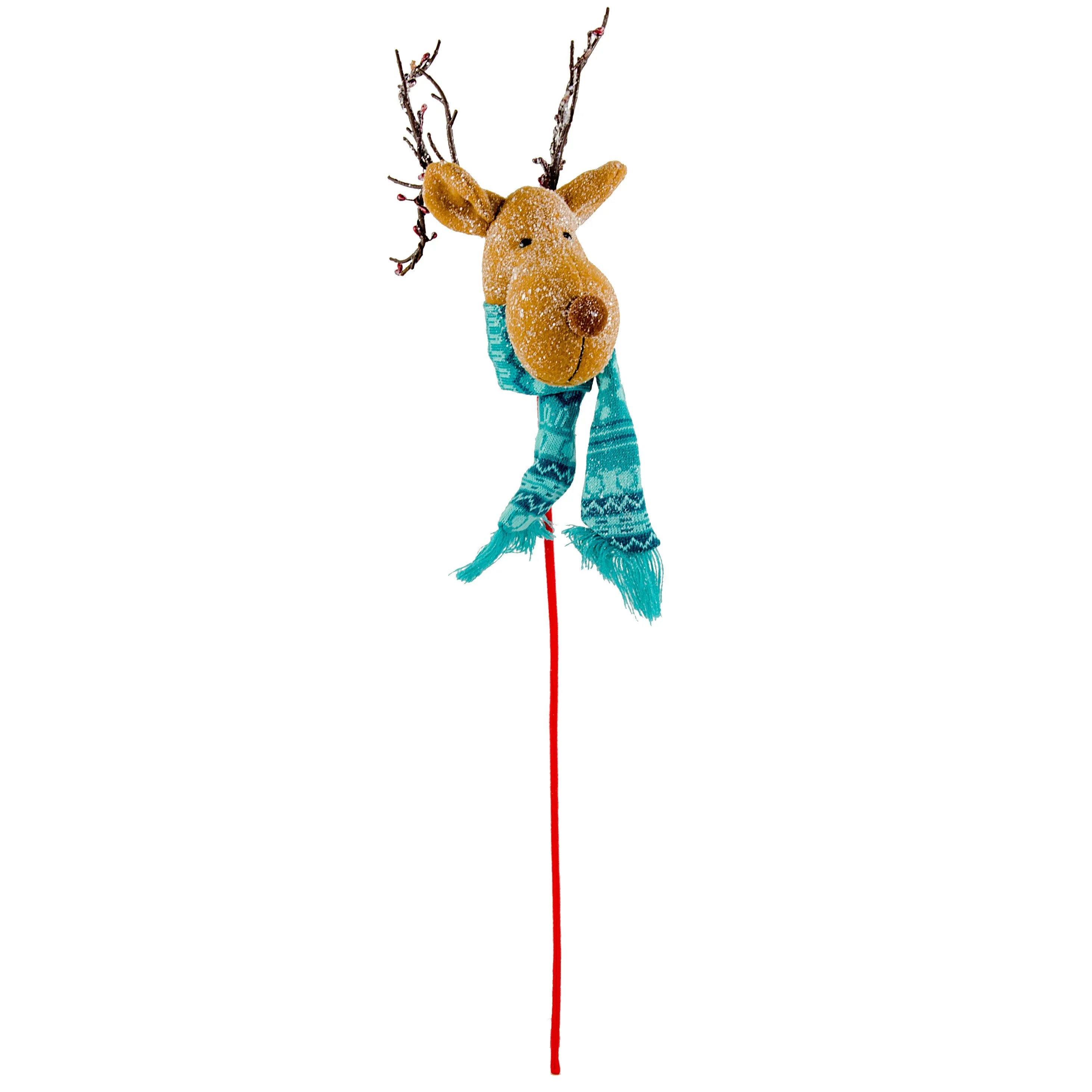 Plush Reindeer Head Pick: Blue