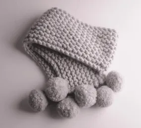 Podgy Pompom Scarf Pattern