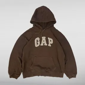 Pullover Vintage Brown Gap Logo Hoodie