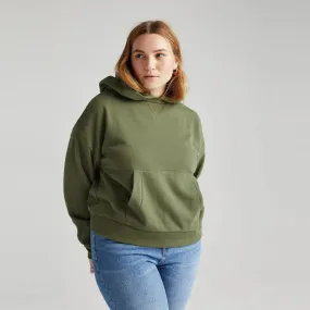 Recycled Fleece Hoodie (Olive Army)