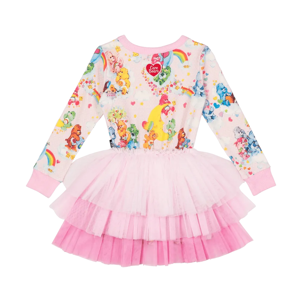 ROCK YOUR KID FRIENDSHIP AND RAINBOWS LS WAISTED DRESS