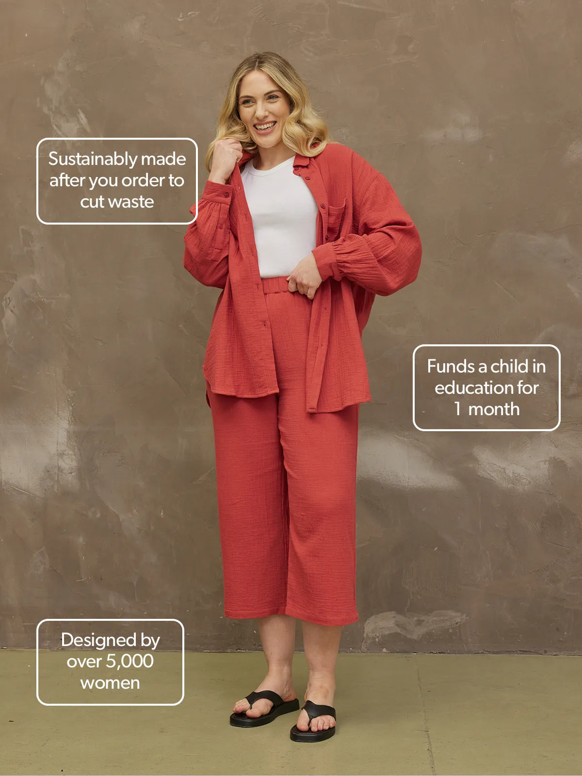 Shirt, Shorts & Culottes Bundle - Deborah, Jenny & Maisie - Rust