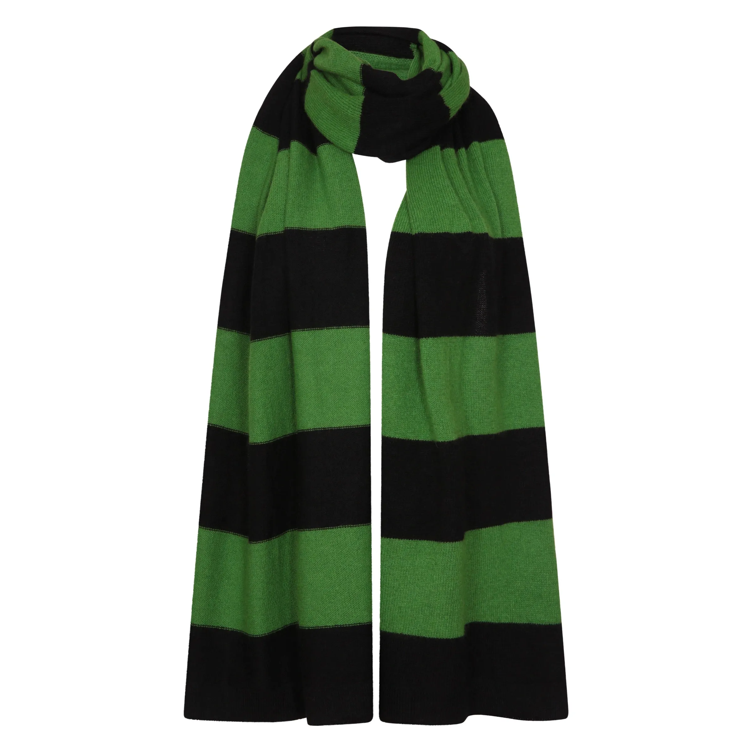 Stripe Scarf Black/Green