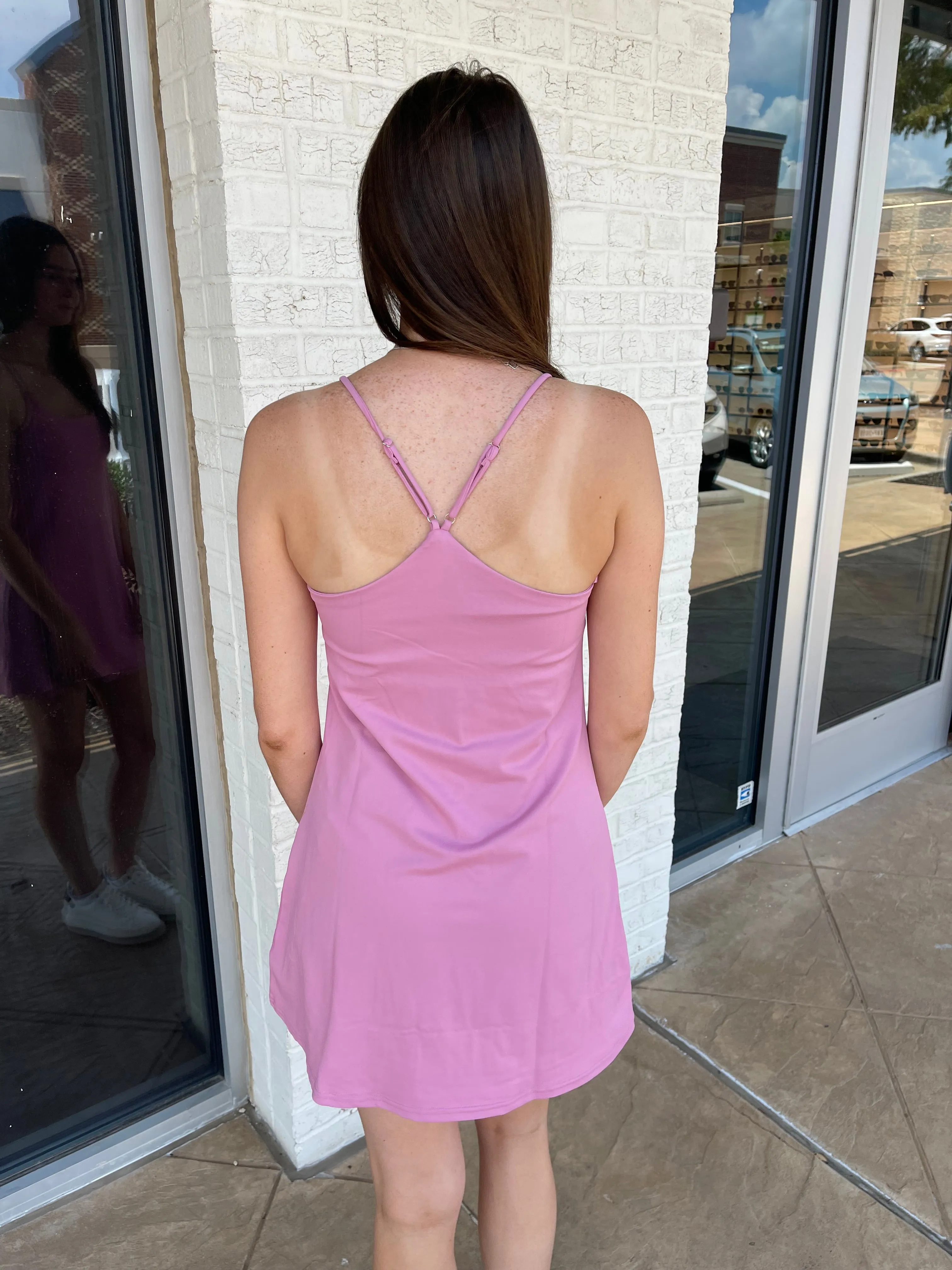 Sunday Funday Tennis Mini Dress Pink