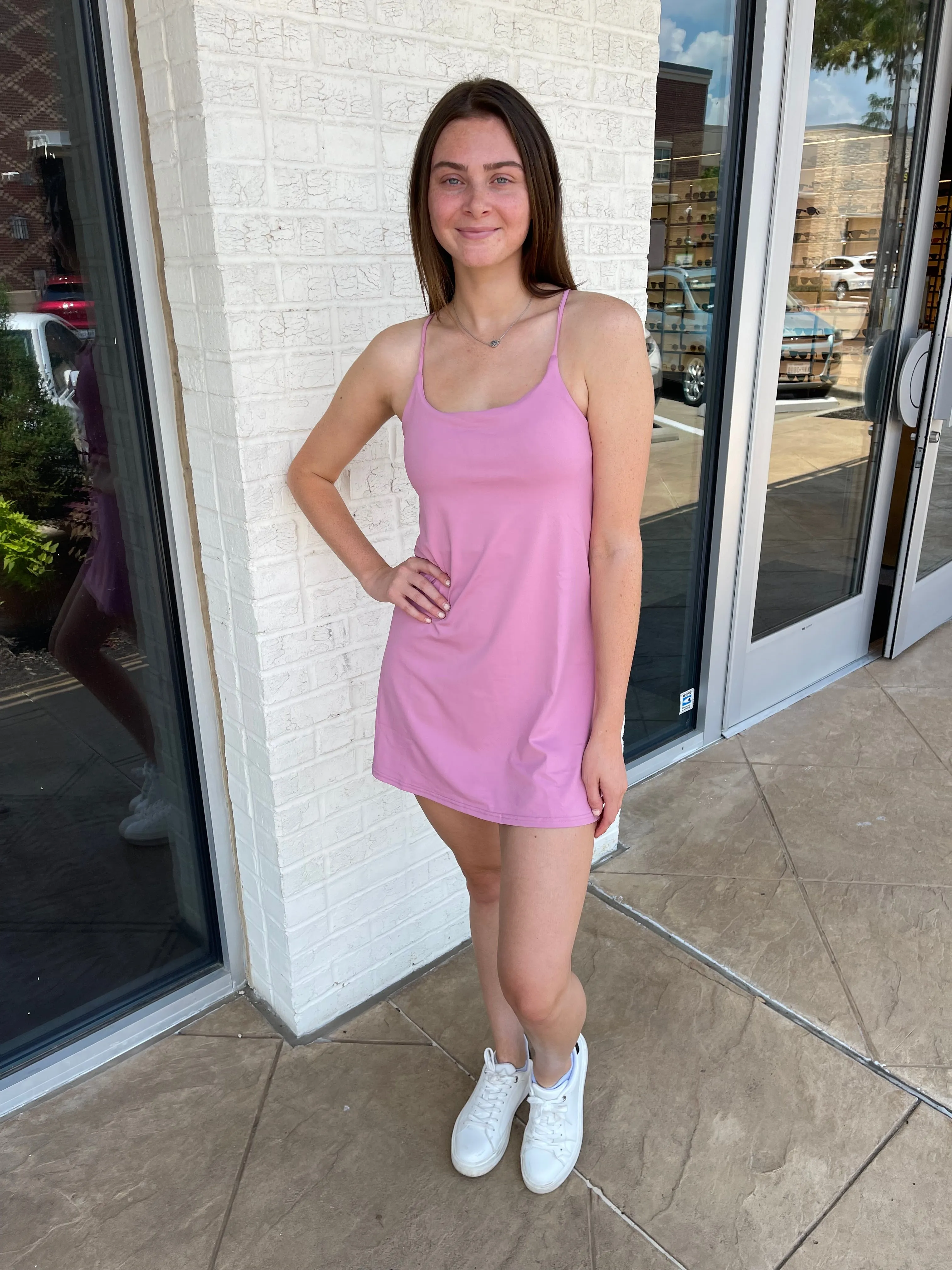 Sunday Funday Tennis Mini Dress Pink