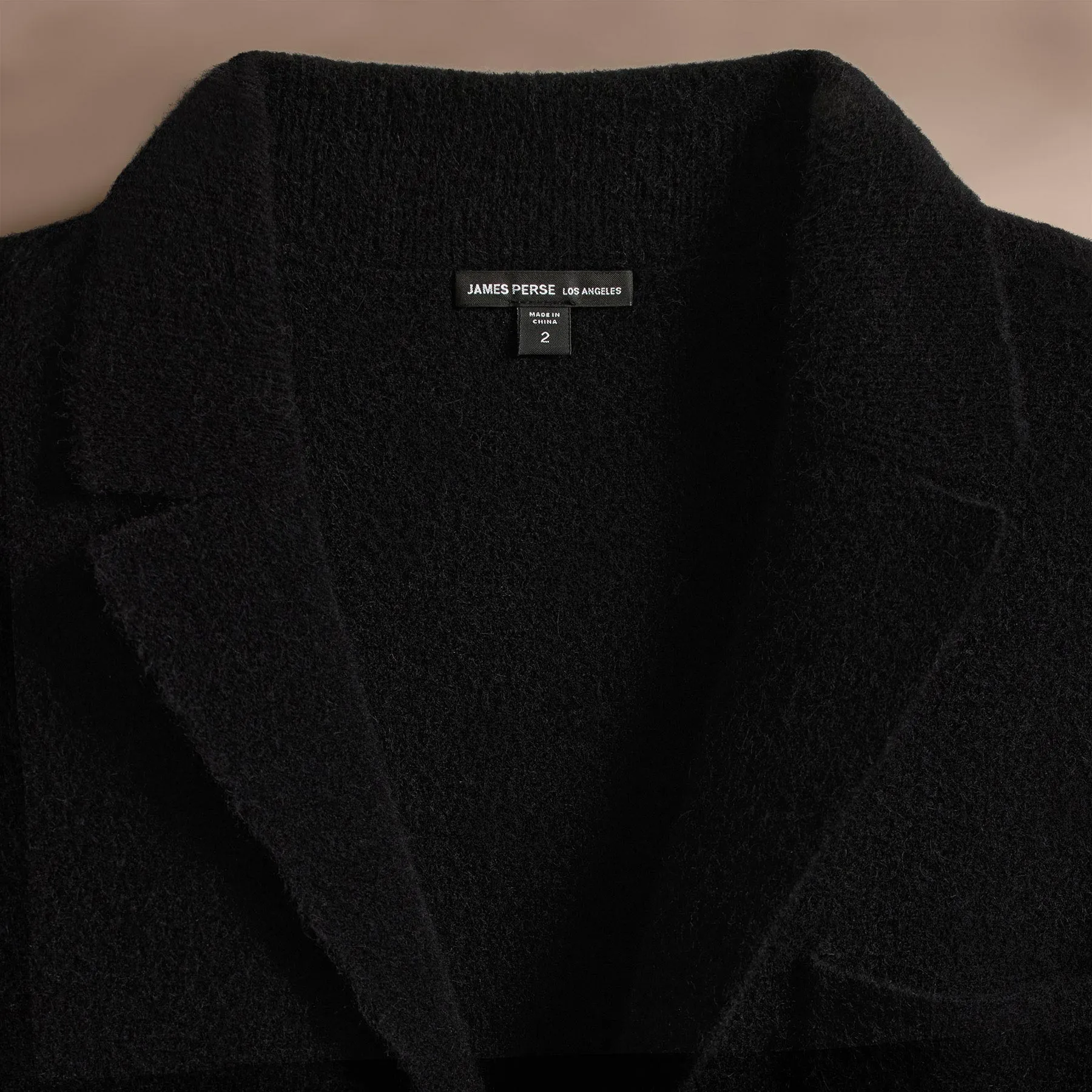 Sweater Knit Blazer - Black