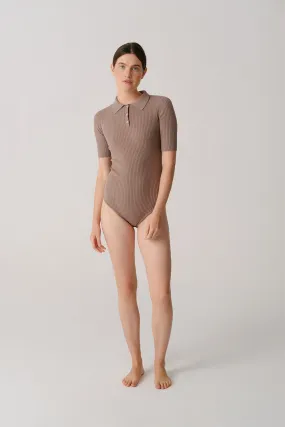 Tennis Bodysuit Light Brown