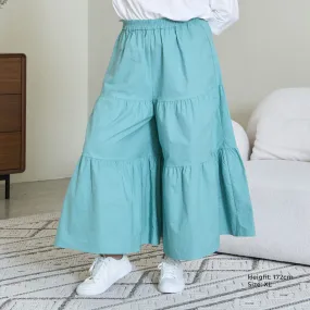 Tiered Wide Leg Pants