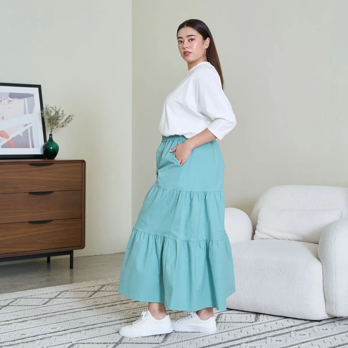 Tiered Wide Leg Pants