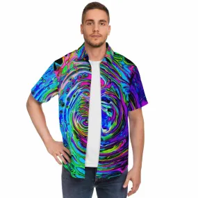 TRIP POUR Short Sleeve Button Down Shirt - PSYCHEDELIC POUR HOUSE