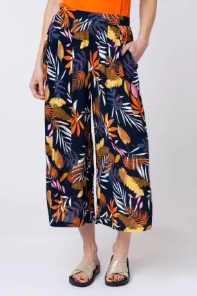 Tropical Print Crinkle Culottes