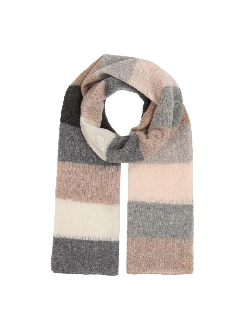 V Fraas - Oversized Multi Knit Stripe Scarf