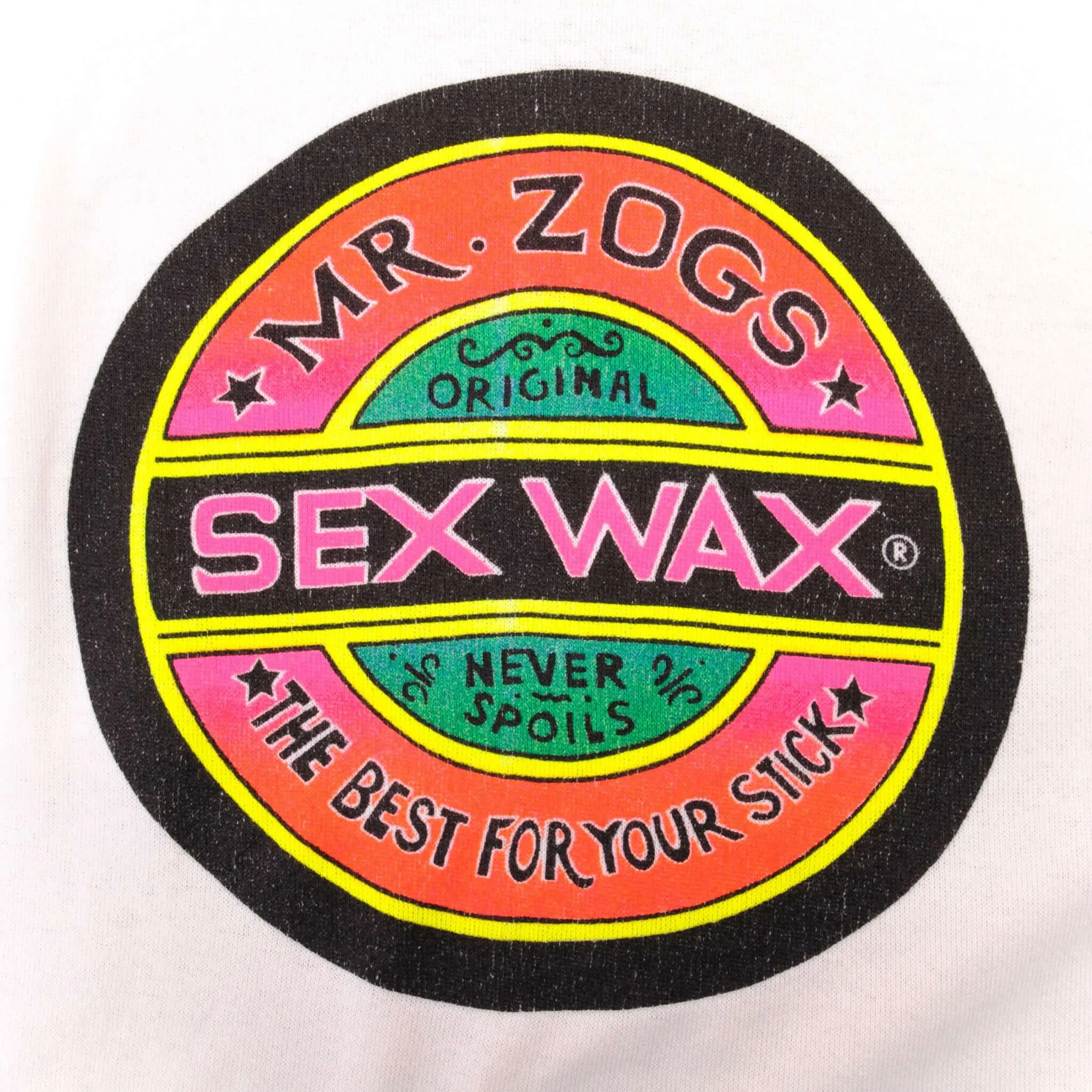 VINTAGE SURF MR ZOGS SEX WAX SWEATSHIRT SIZE XL MADE IN USA 1980s