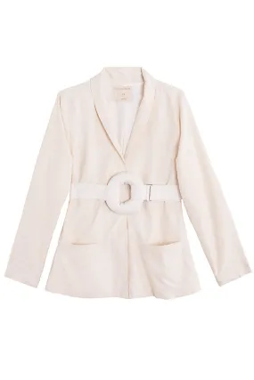 White Silk Tana Blazer