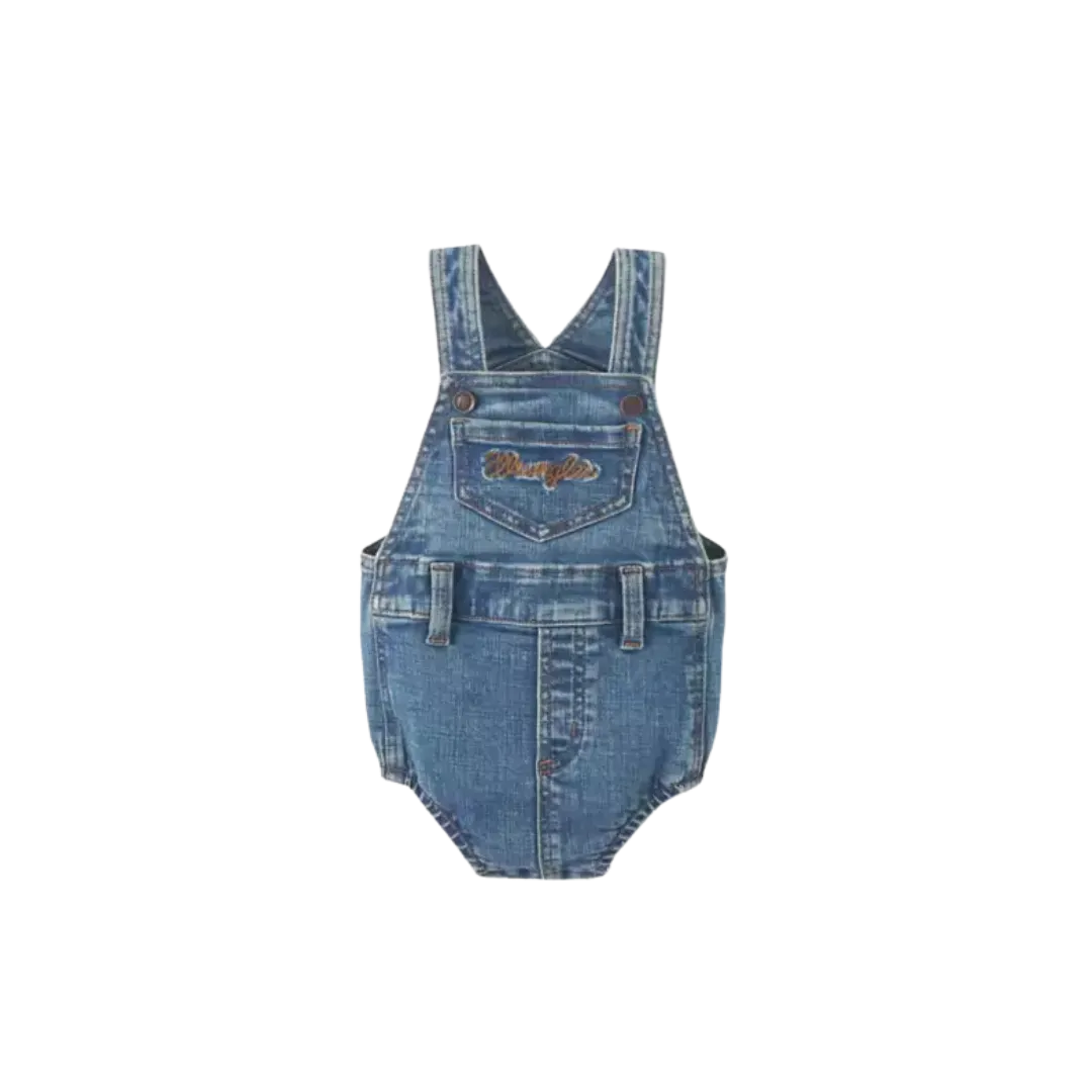 Wrangler Kid's Baby Girls Gianna Denim Romper