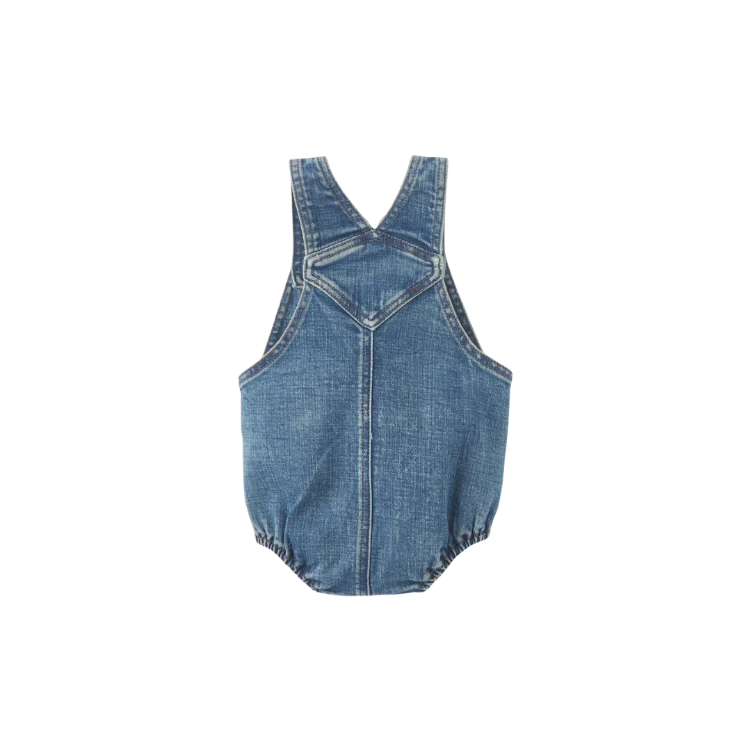 Wrangler Kid's Baby Girls Gianna Denim Romper